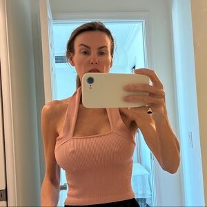 Dynamic Ribbed Halter Top